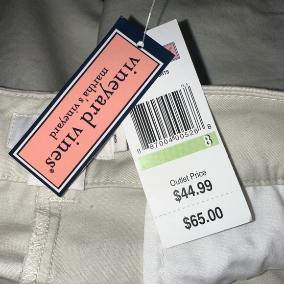 NWT Vineyard Vines Women's Beige Shorts Sz 8 - Picture 5 of 5